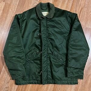 Vintage 1976 Alpha Industries US Military Cold Weather Jacket Medium Green 70s